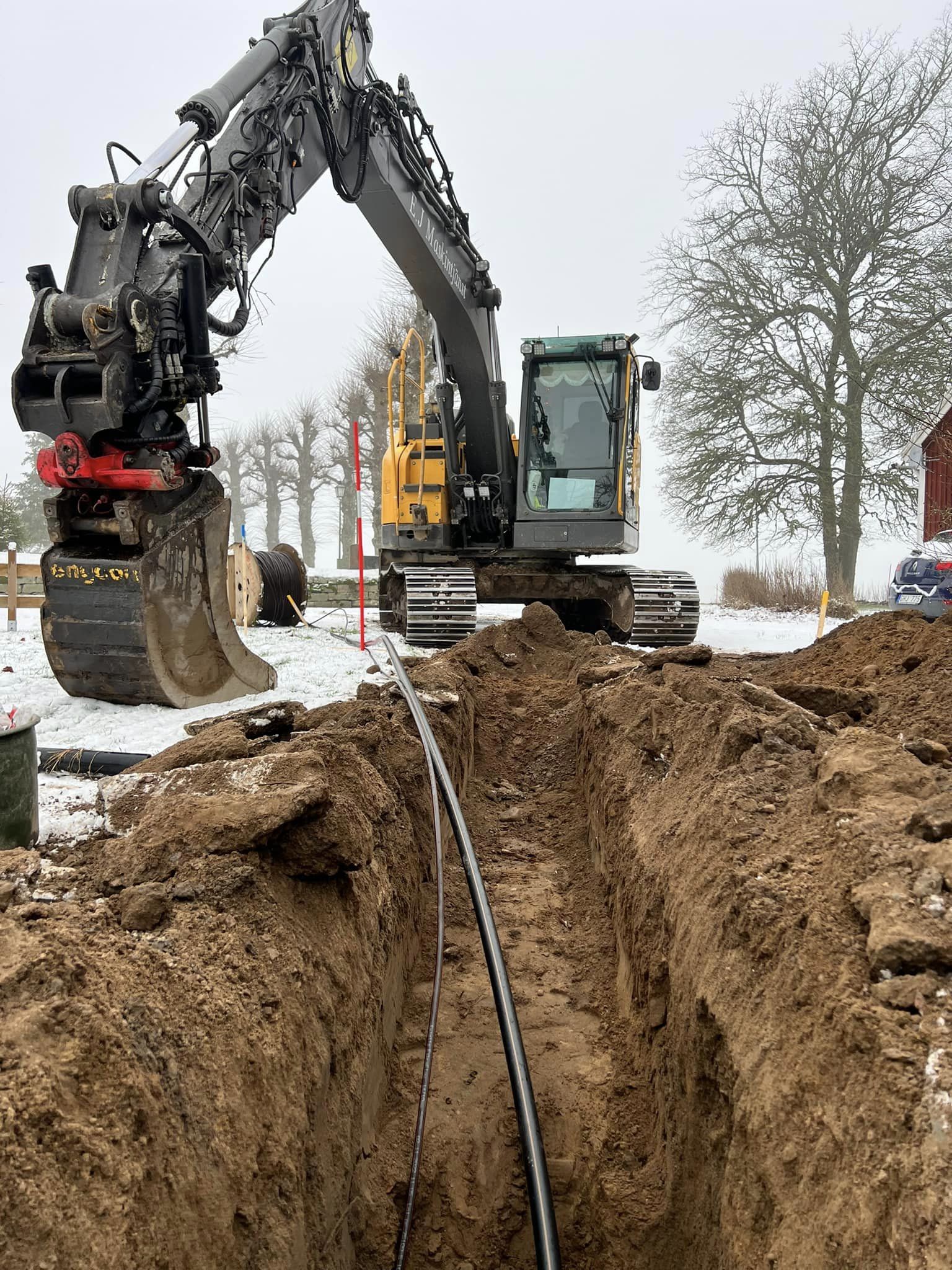 Specialiserade maskinister i Grönalund inom Markarbete